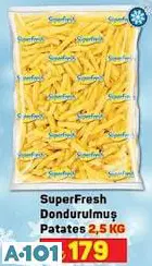 SUPERFRESH DONDURULMUŞ PATATES 2.5 KG